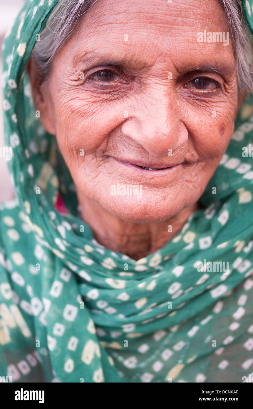 Donna indiana - Jodhpur, Rajasthan, India Foto Stock