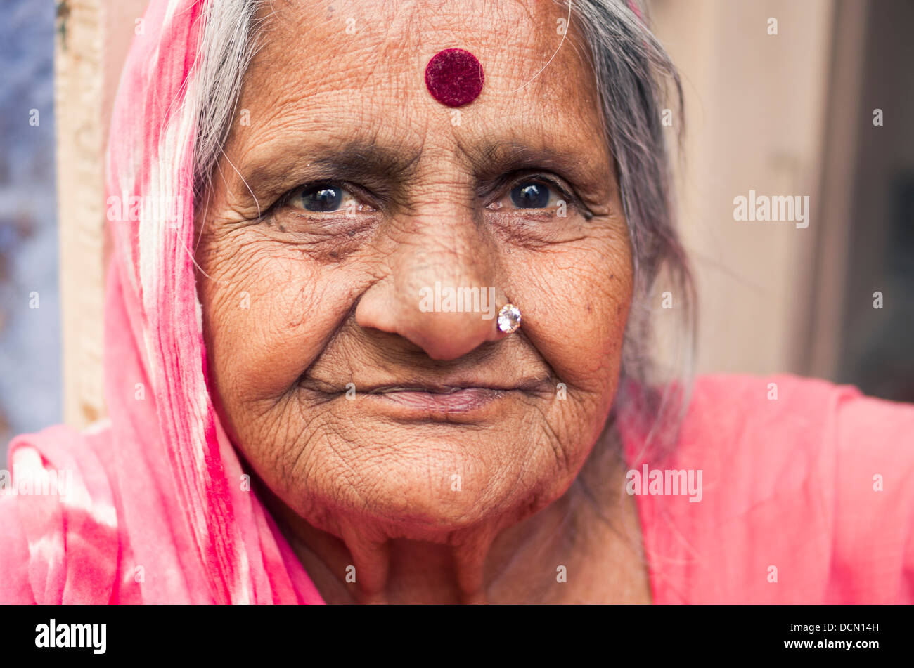 Donna indiana - Jodhpur, Rajasthan, India Foto Stock