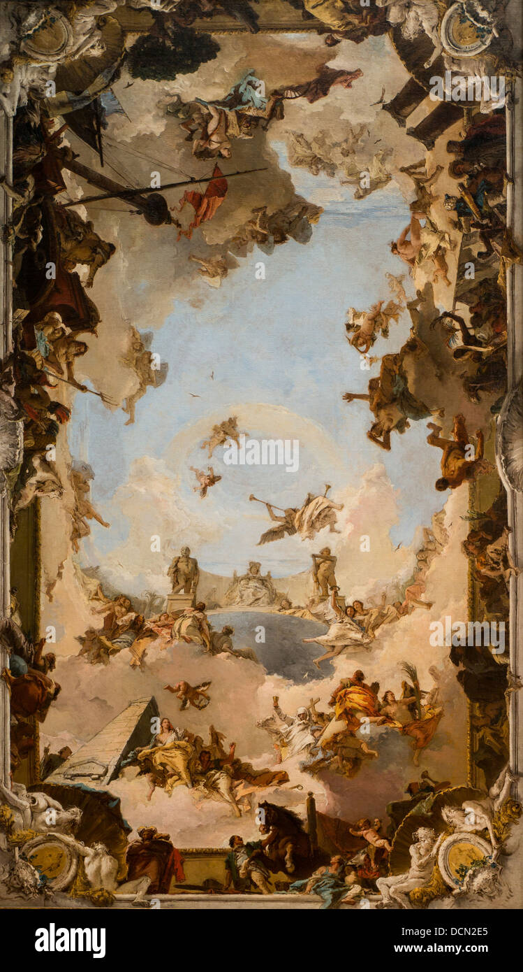 Il XVIII secolo - di ricchezze e di benefici spagnolo la monarchia, 1762 - Giovanni Battista Tiepolo Foto Stock