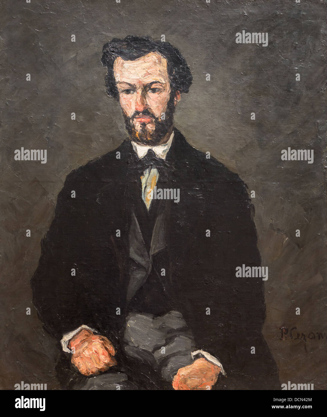Xix secolo - Anthony Valabrègue, 1866 - Paul Cézanne Philippe Sauvan-Magnet / Museo attivo Foto Stock
