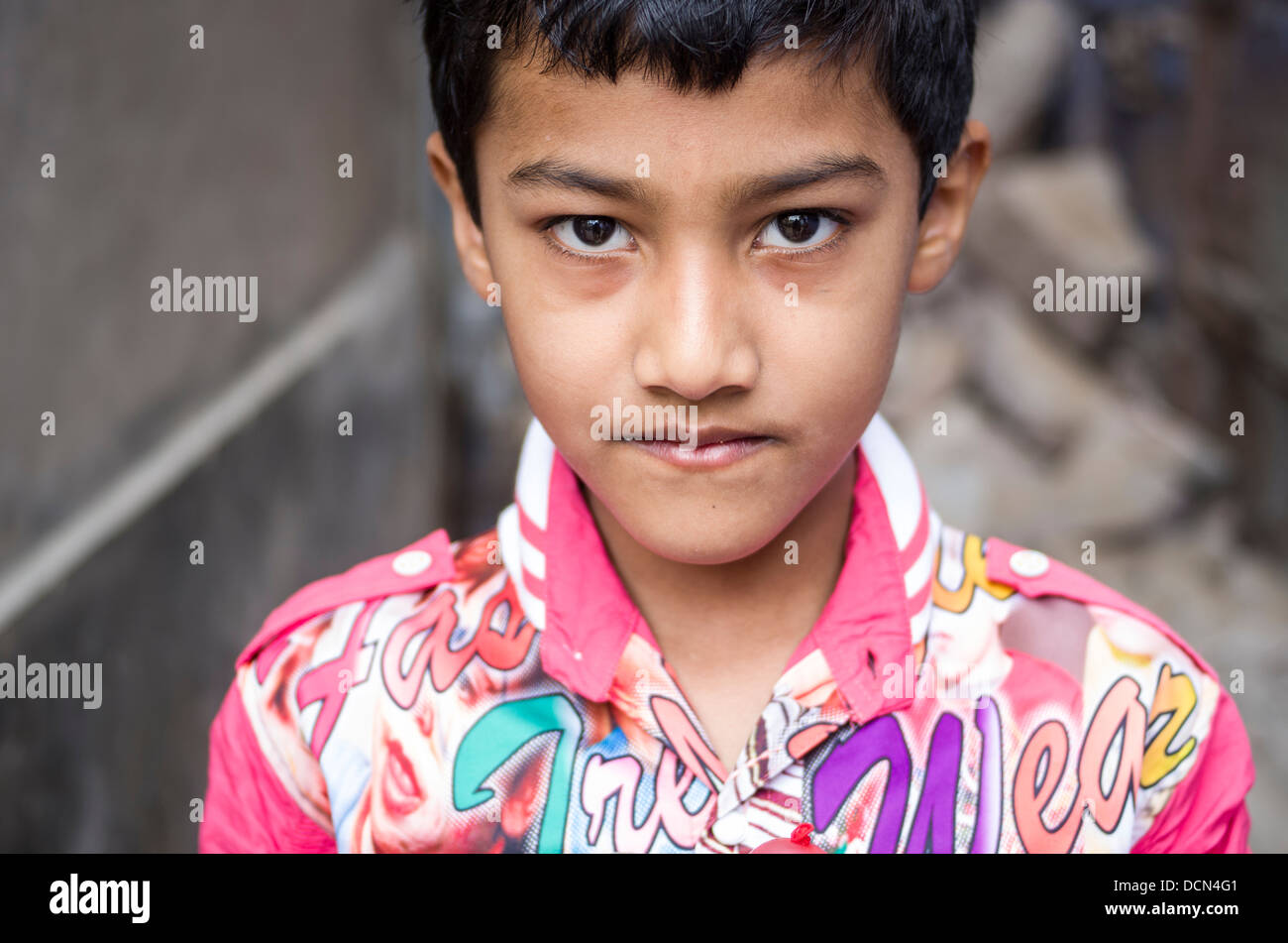 Giovane ragazzo indiano - Jodhpur, Rajasthan, India Foto Stock