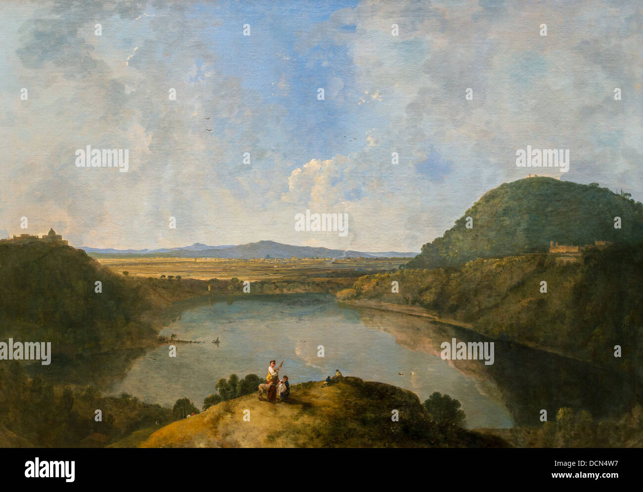 Il XVIII secolo - Lago di Albano, 1762 - Richard Wilson Philippe Sauvan-Magnet / Museo attivo Foto Stock