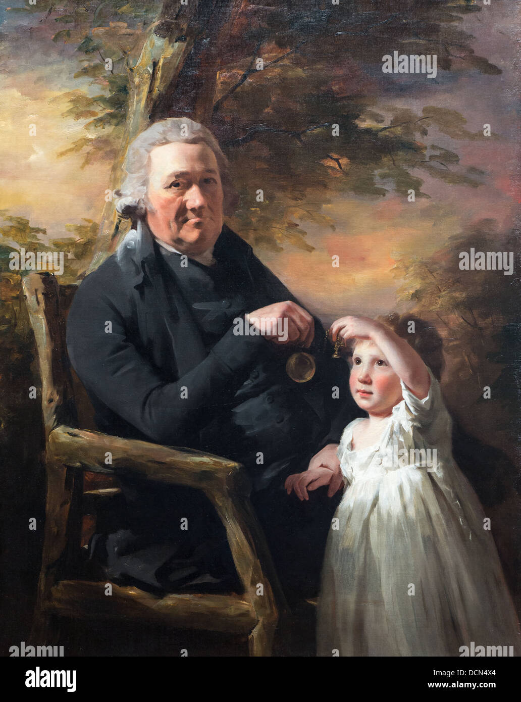 Il XVIII secolo - John Tait e sua nipote, 1793 - Henry Raeburn Philippe Sauvan-Magnet / Museo attivo Foto Stock