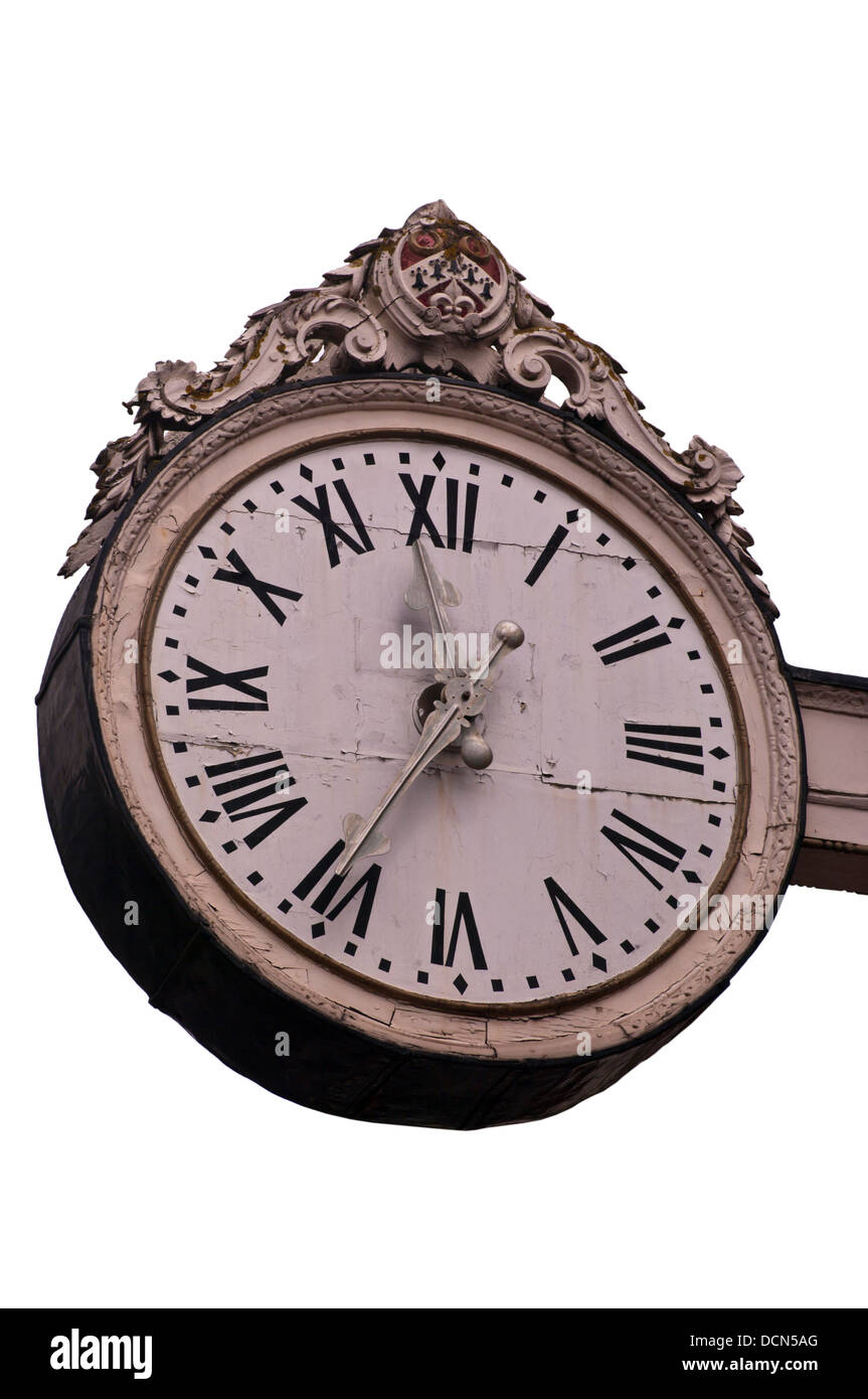 Il vecchio villaggio orologio Rochester Kent REGNO UNITO Foto Stock