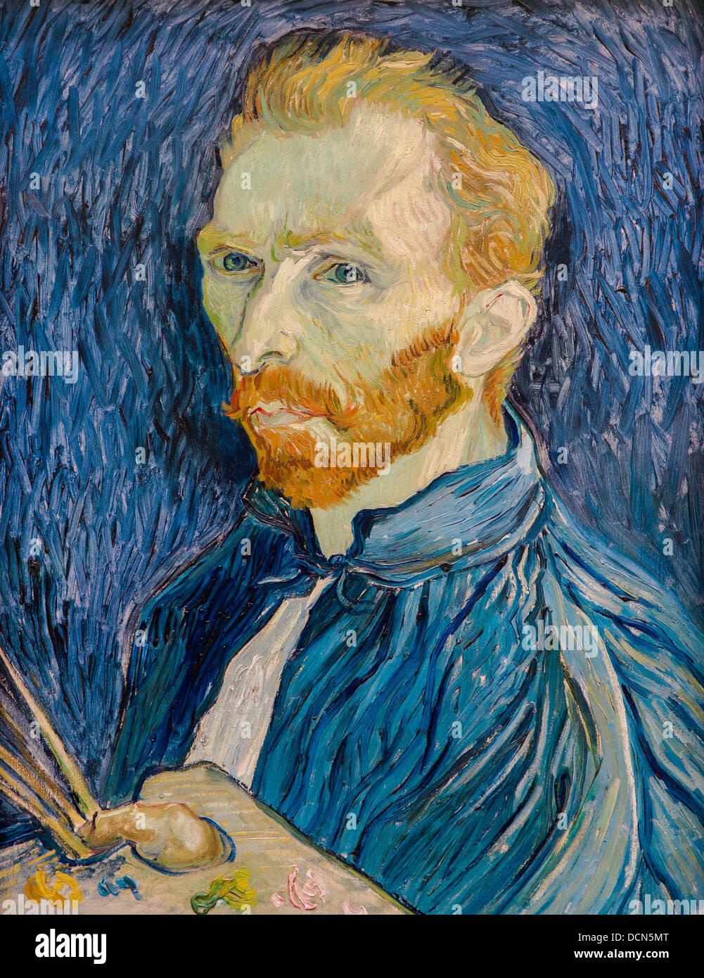 Xix secolo - Self-portrait - Vincent van Gogh (1889) Philippe Sauvan-Magnet / Museo attivo Foto Stock
