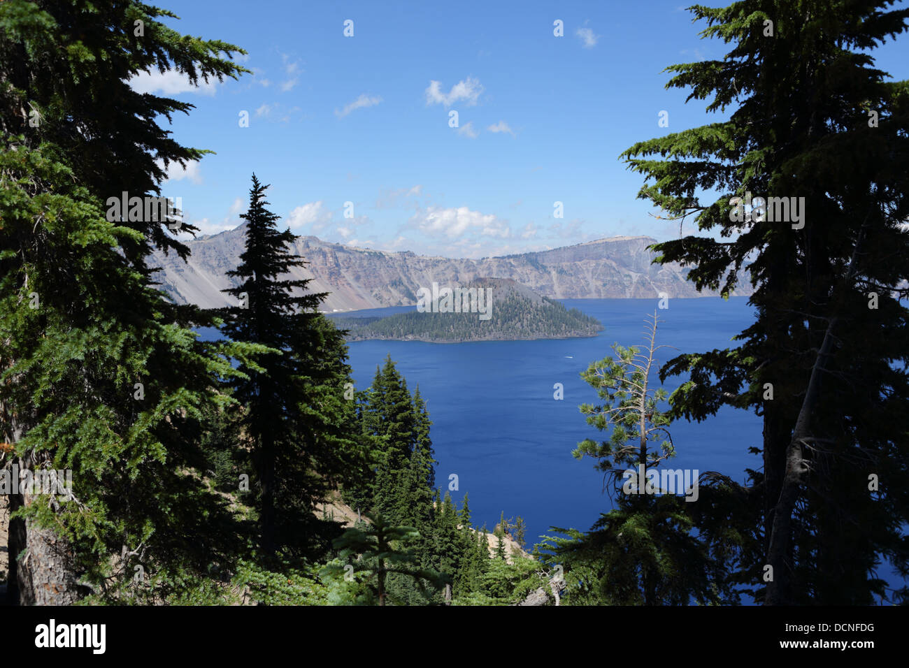 Di Crater Lake, Oregon, Stati Uniti d'America Foto Stock