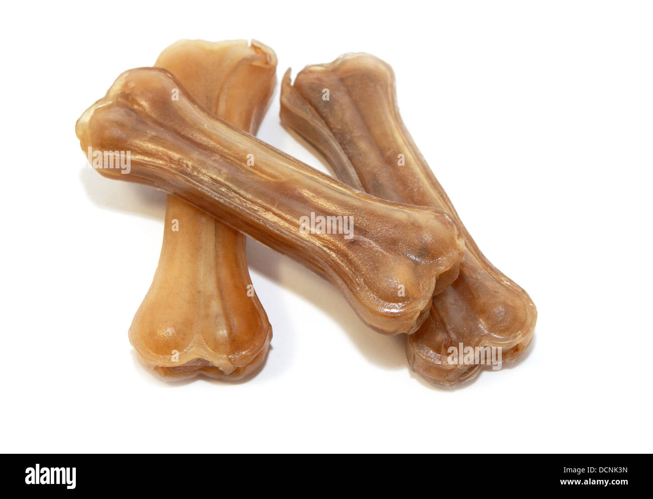 Essiccato ossa da masticare per cani Foto Stock