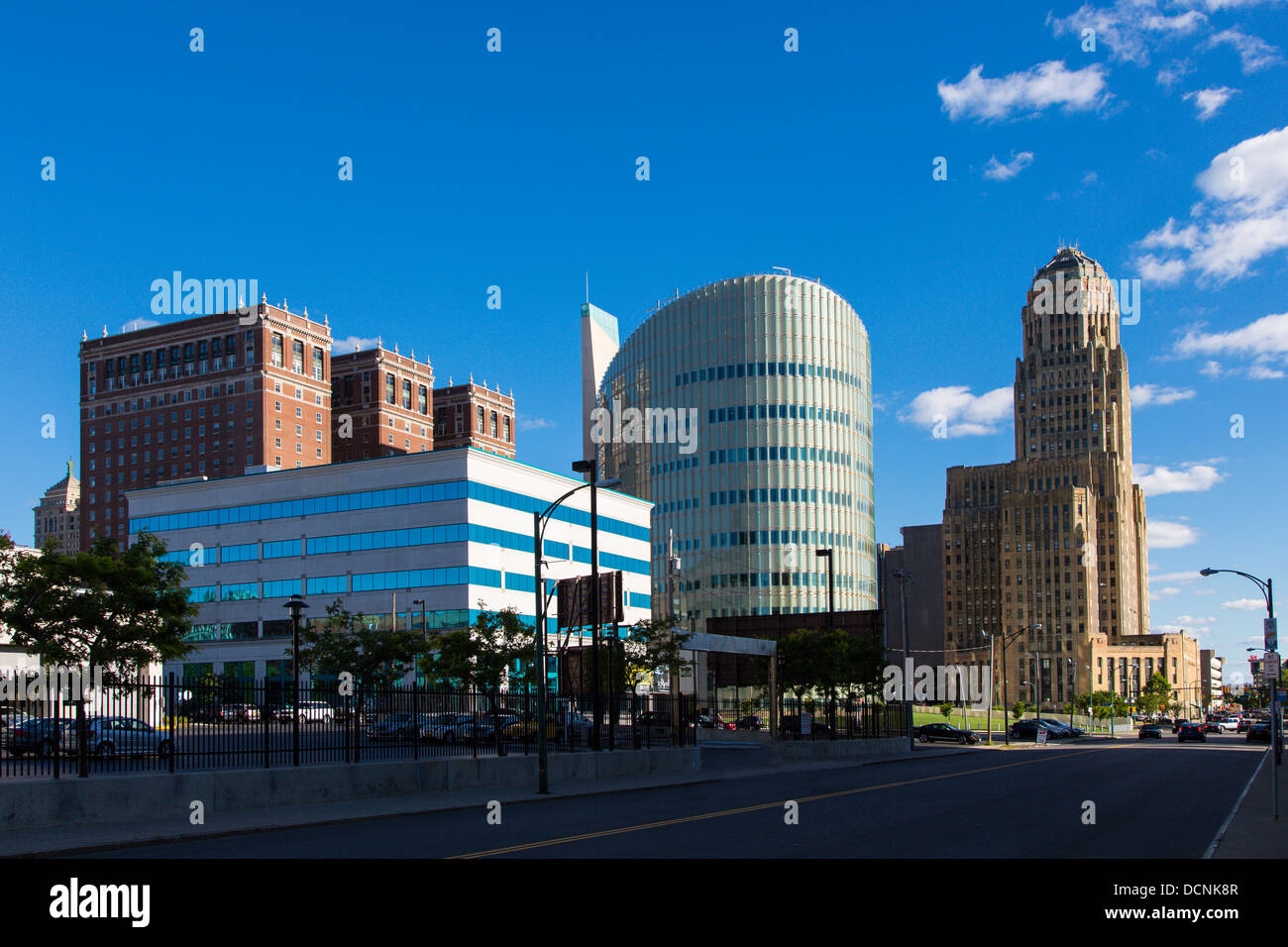 Gli edifici del centro nella città di Buffalo New York, Stati Uniti Foto Stock