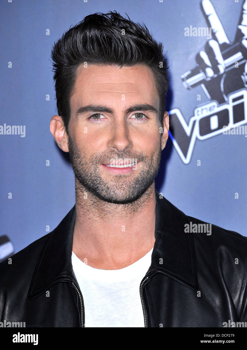 Adam Levine 'Voce' premere giuncata presso i Sony Pictures Studios di Los Angeles, California - 28.10.11 Foto Stock