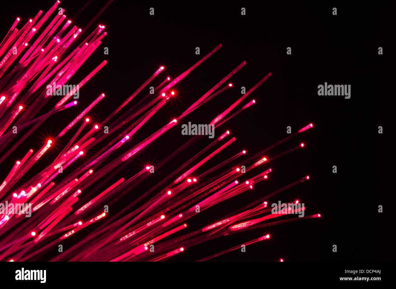 Di luce a fibre ottiche cavo di comunicazione mezzi di elevato volume di flusso continuo di dati digitali informazioni info Foto Stock