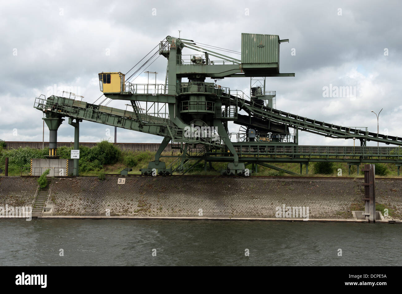 Industria pesante a Duisburg Germania Foto Stock