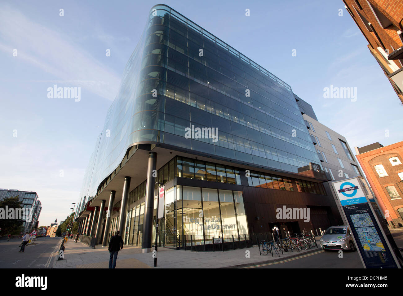 Il quotidiano The Guardian uffici nel centro di Londra il 20 agosto 2013. Foto Stock