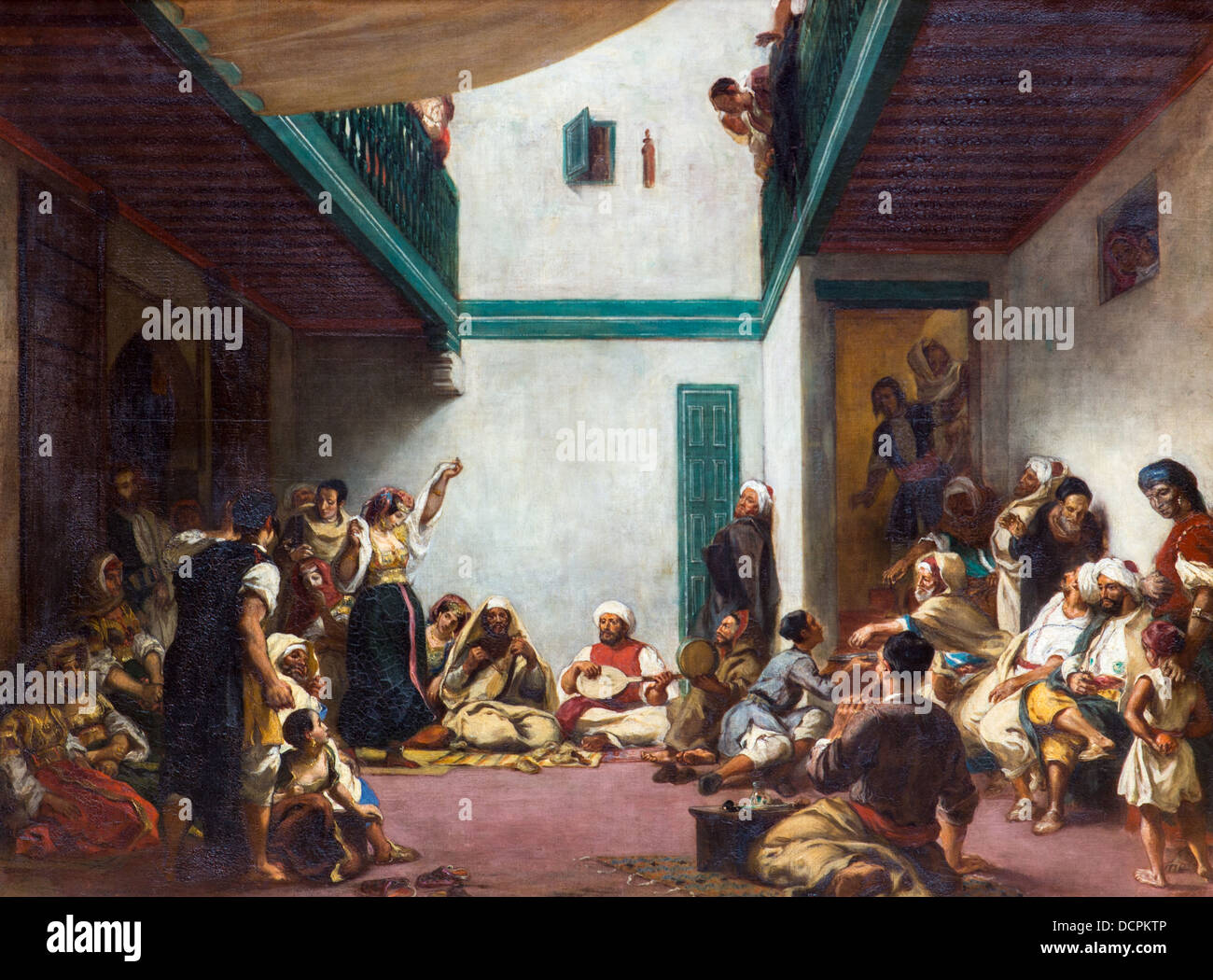 Xix secolo - matrimonio ebraico in Marocco, 1839 - Eugène Delacroix Philippe Sauvan-Magnet / Museo attivo Foto Stock