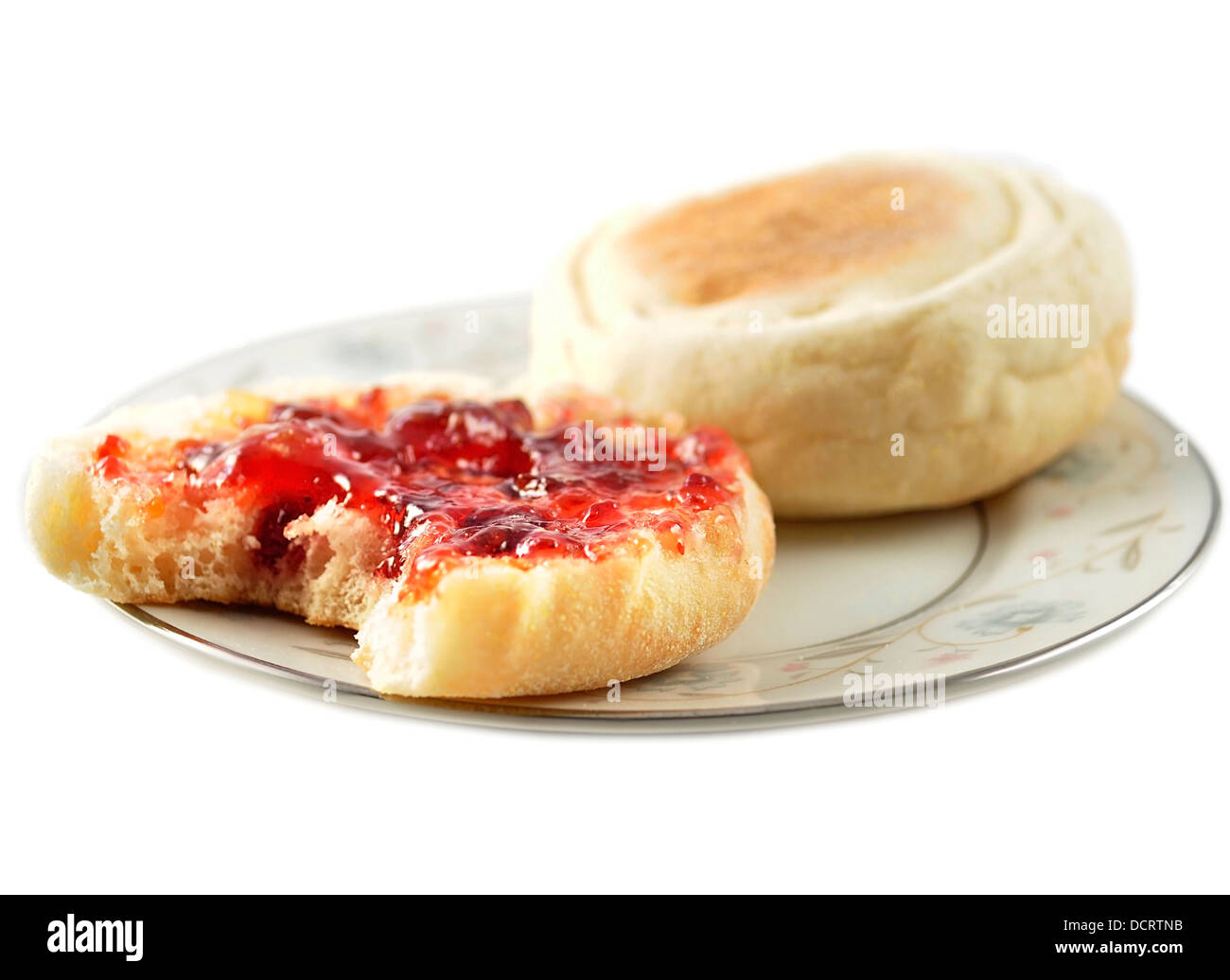 Muffin con marmellata Foto Stock