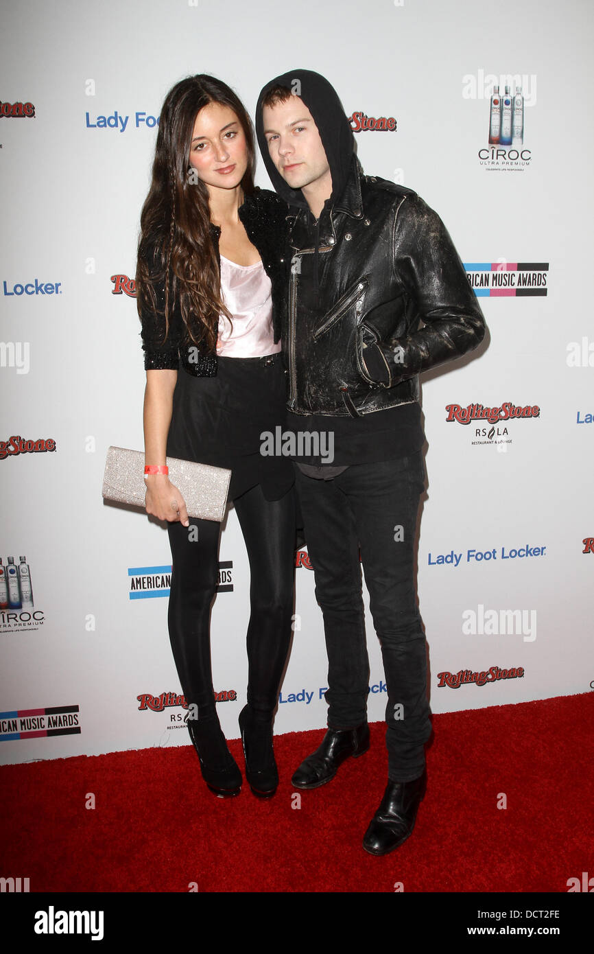 Caroline D'Amore e Bobby Alt frequentando Rolling Stone's AMA dopo essere partito sponsorizzato da Lady Foot Locker Programma VIP e Ciroc Vodka in Los Angeles, California - 20.11.11 Foto Stock