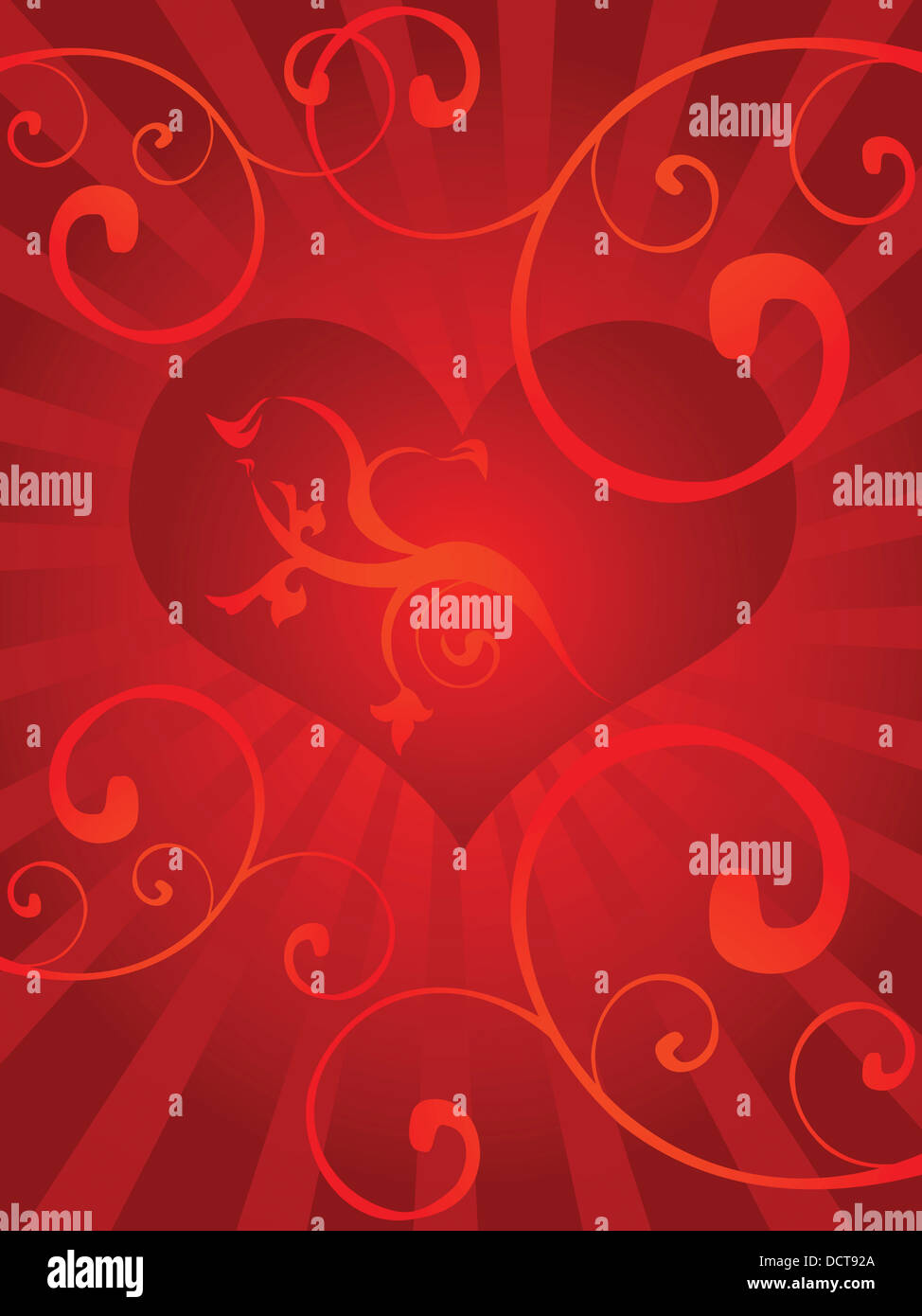 L amore lo sfondo con il cuore Foto Stock