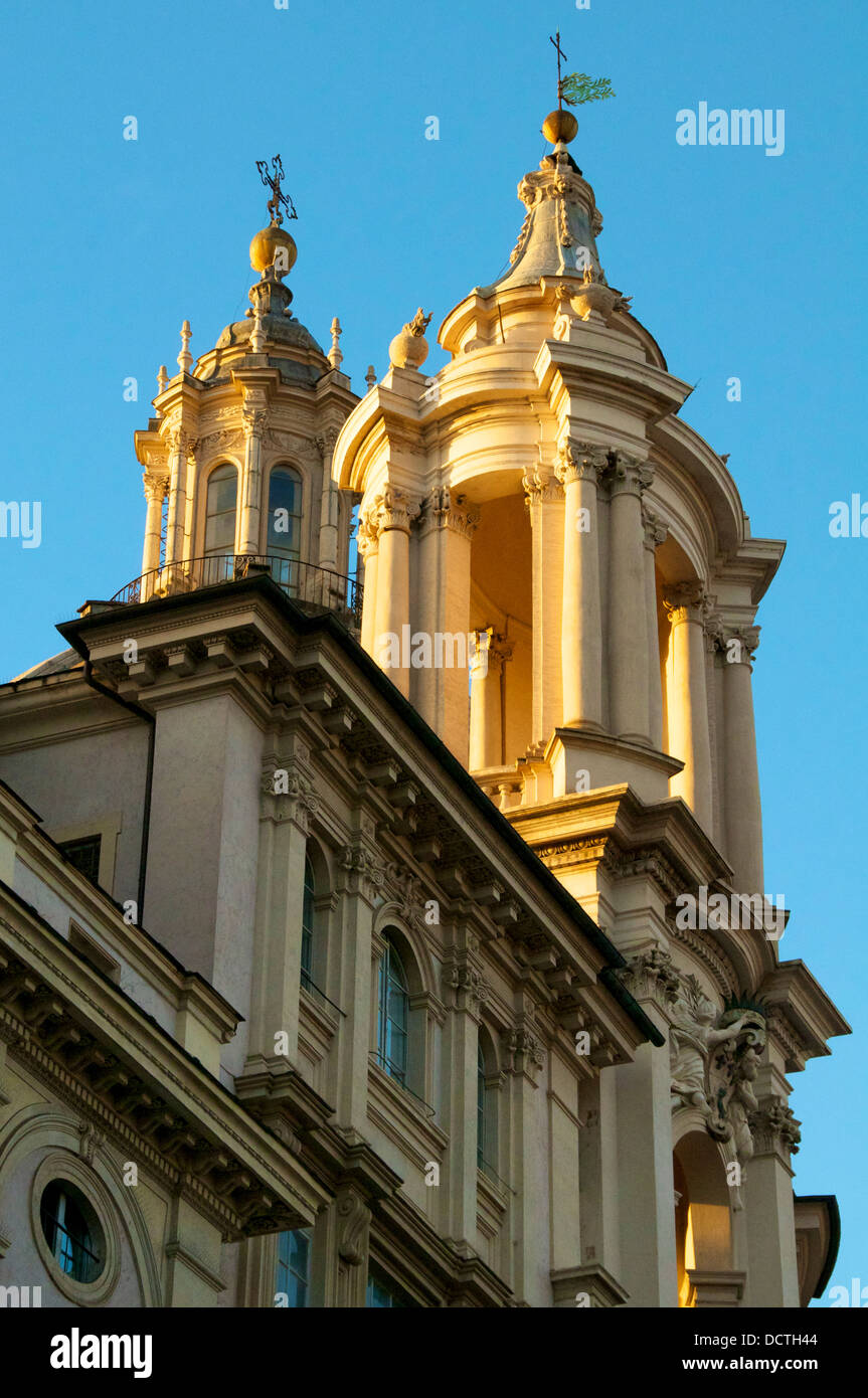 Sant Agnese in Agone in Piazza Navona, Roma, Italia Foto Stock