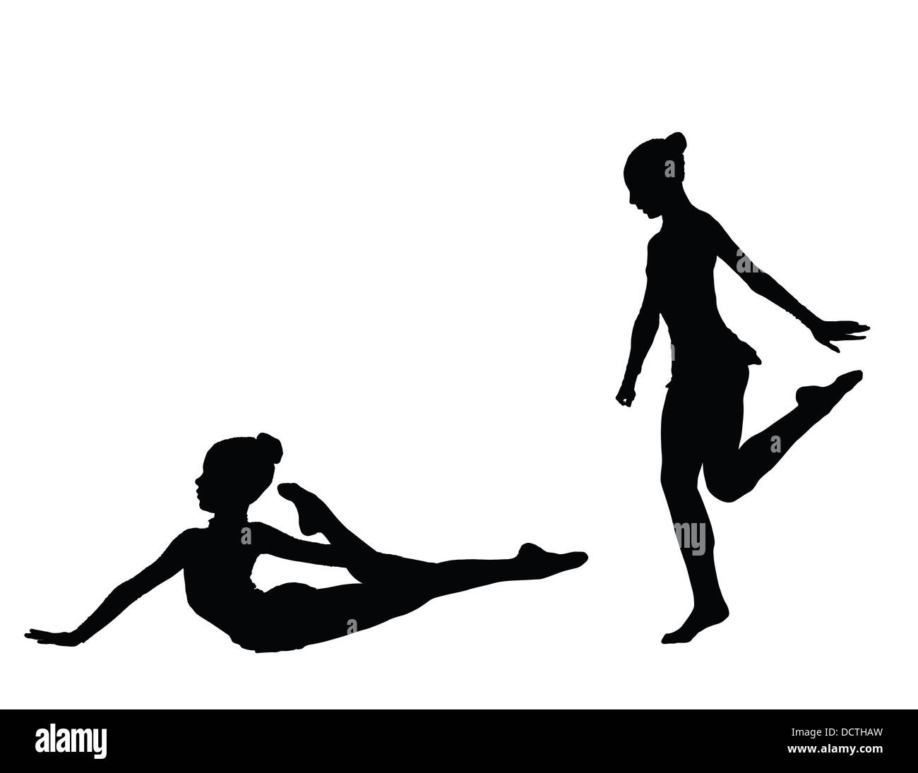 ginnastica ritmica Foto Stock