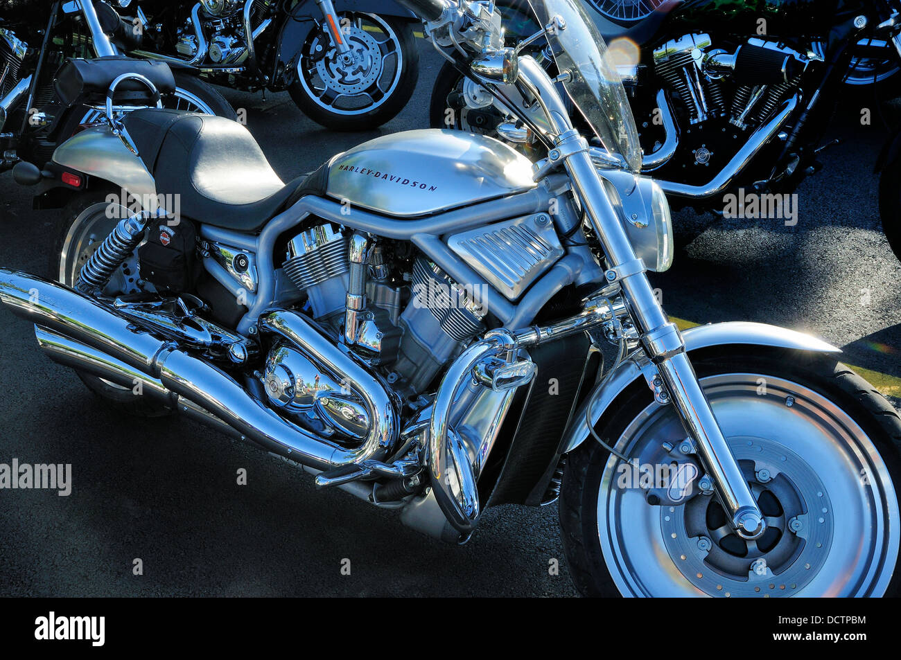 Harley Davidson Moto / s V-biella Foto stock - Alamy