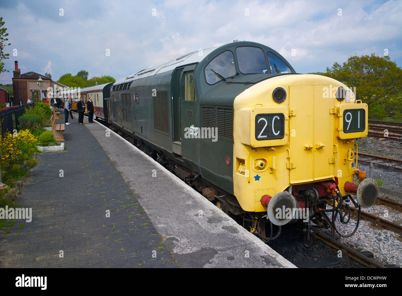 Totnes stazione Littlehempston, South Devon Railway Regno Unito Foto Stock
