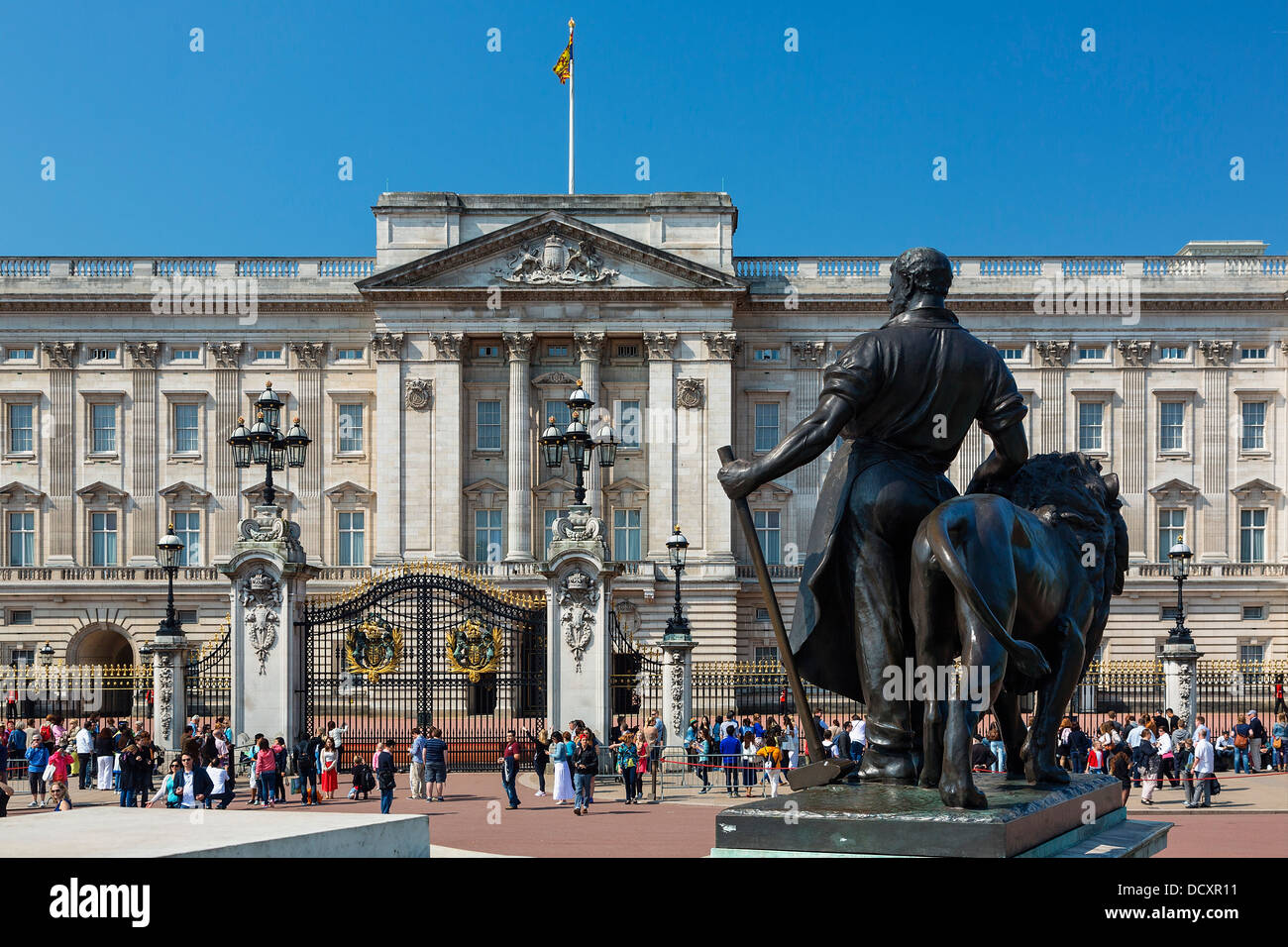 London, Victoria Memorial davanti a Palazzo di Buckingham Foto Stock