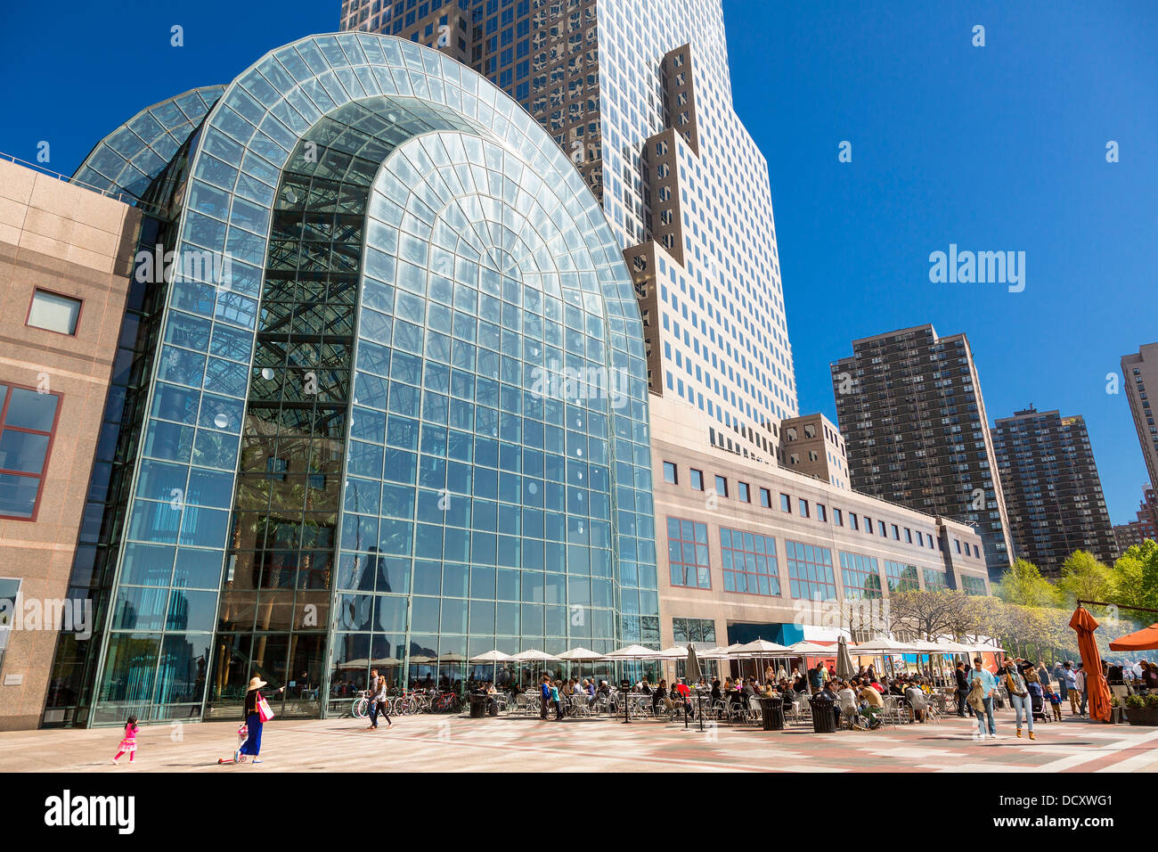 New York City il giardino d'inverno Atrium Foto Stock