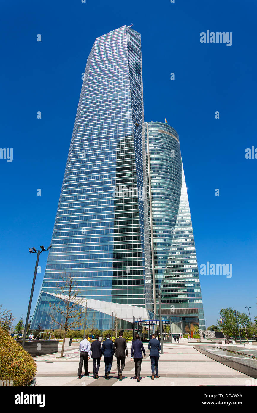 Madrid, Quartiere Finanziario Foto Stock