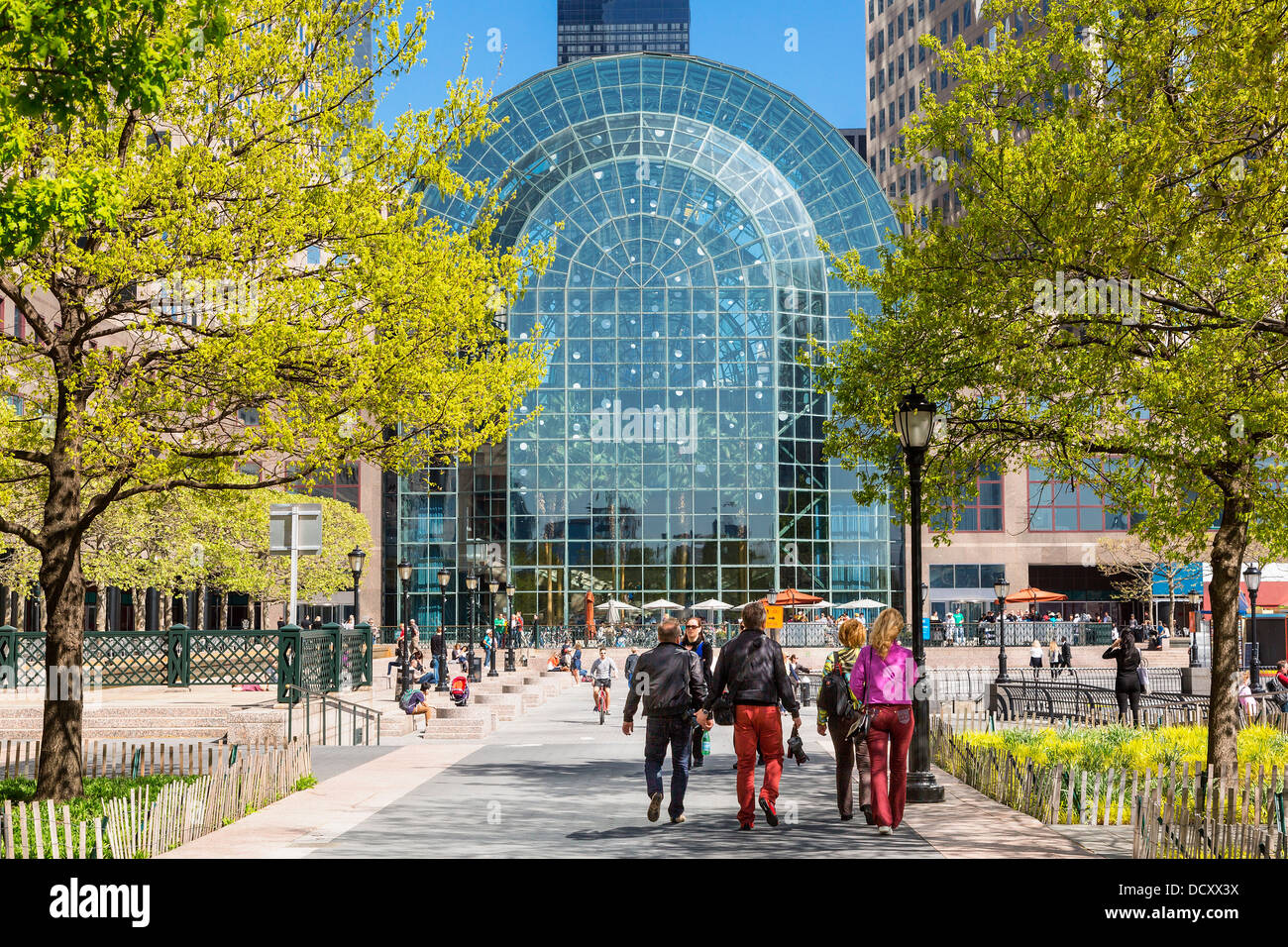 New York City il giardino d'inverno Atrium Foto Stock