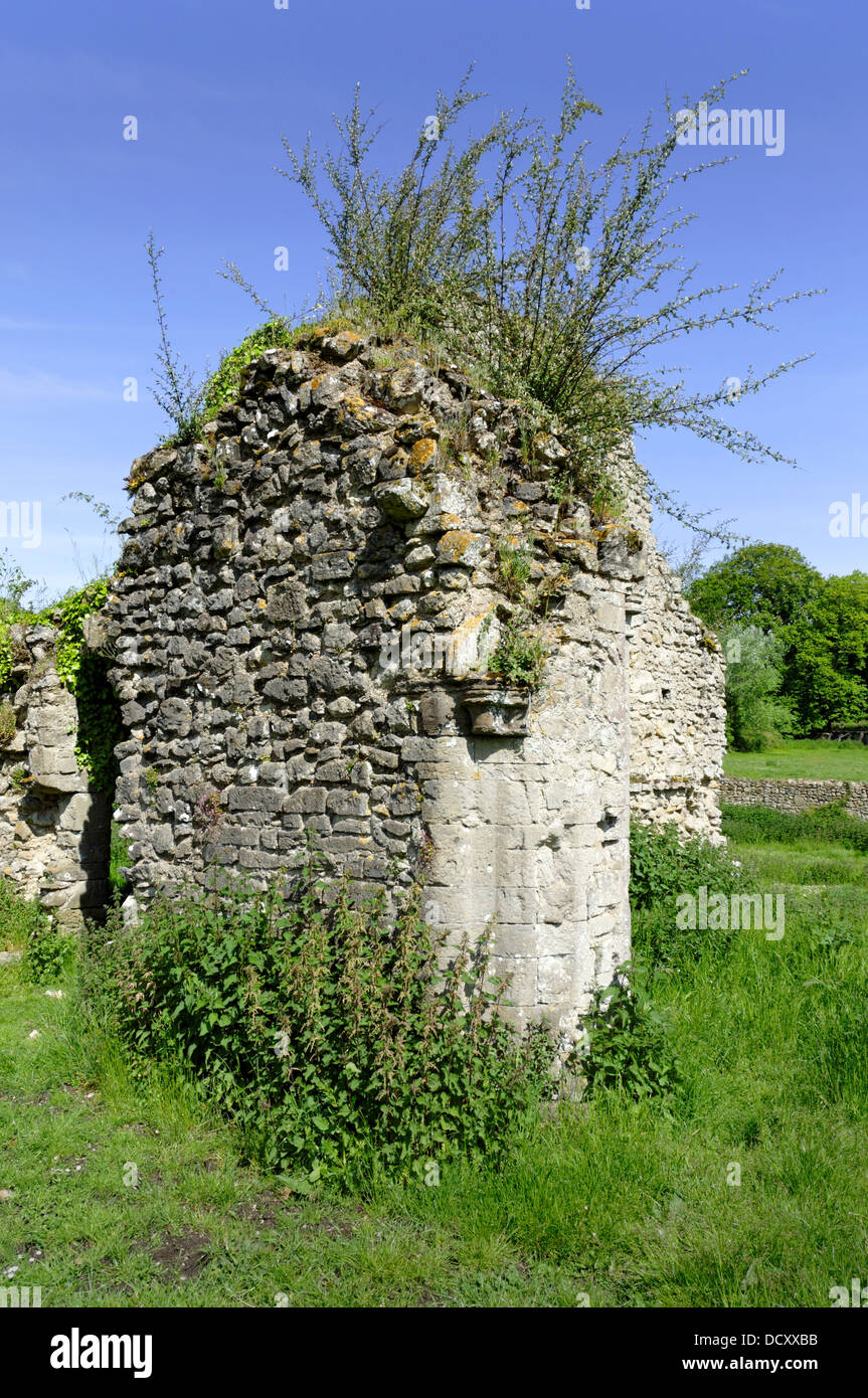Quarr Abbey rovine, la dissoluzione dei monasteri, Wooten Bridge, Ryde, Isola di Wight in Inghilterra Foto Stock