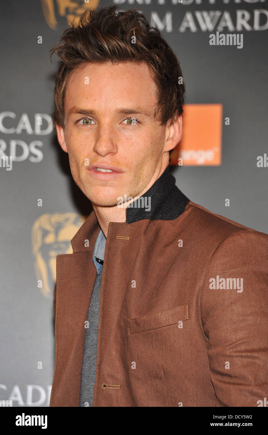 Eddie Redmayne Orange Mercoledì Rising Star Award nominee preferiti annuncio tenutosi a BAFTA HQ su Piccadilly. Londra, Inghilterra - 11.01.12 Foto Stock
