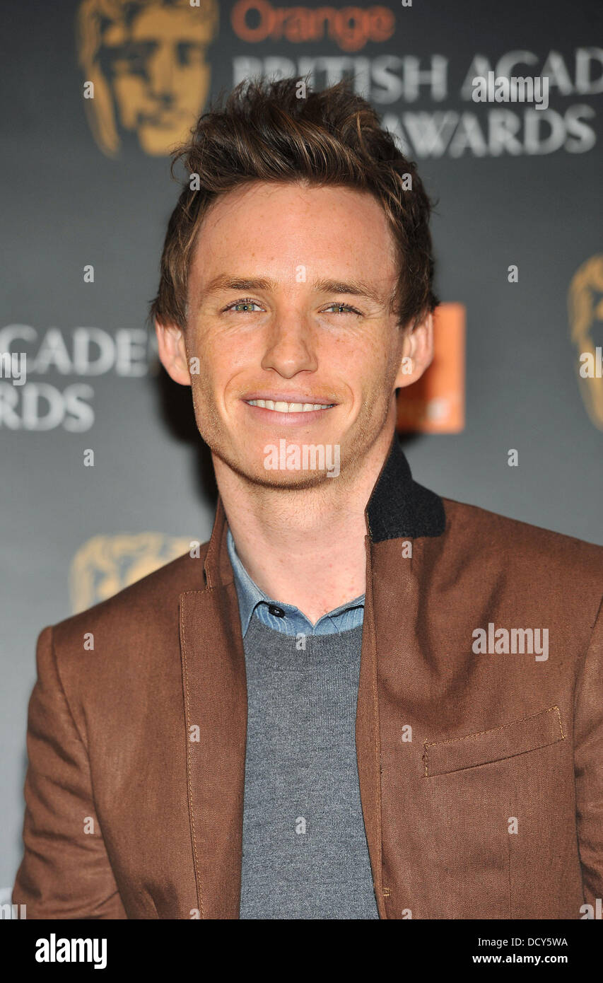 Eddie Redmayne Orange Mercoledì Rising Star Award nominee preferiti annuncio tenutosi a BAFTA HQ su Piccadilly. Londra, Inghilterra - 11.01.12 Foto Stock