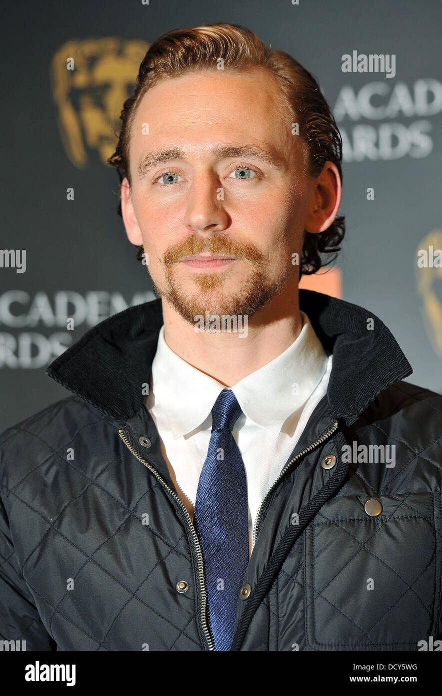 Tom Hiddleston Orange Mercoledì Rising Star Award nominee preferiti annuncio tenutosi a BAFTA HQ su Piccadilly. Londra, Inghilterra - 11.01.12 Foto Stock