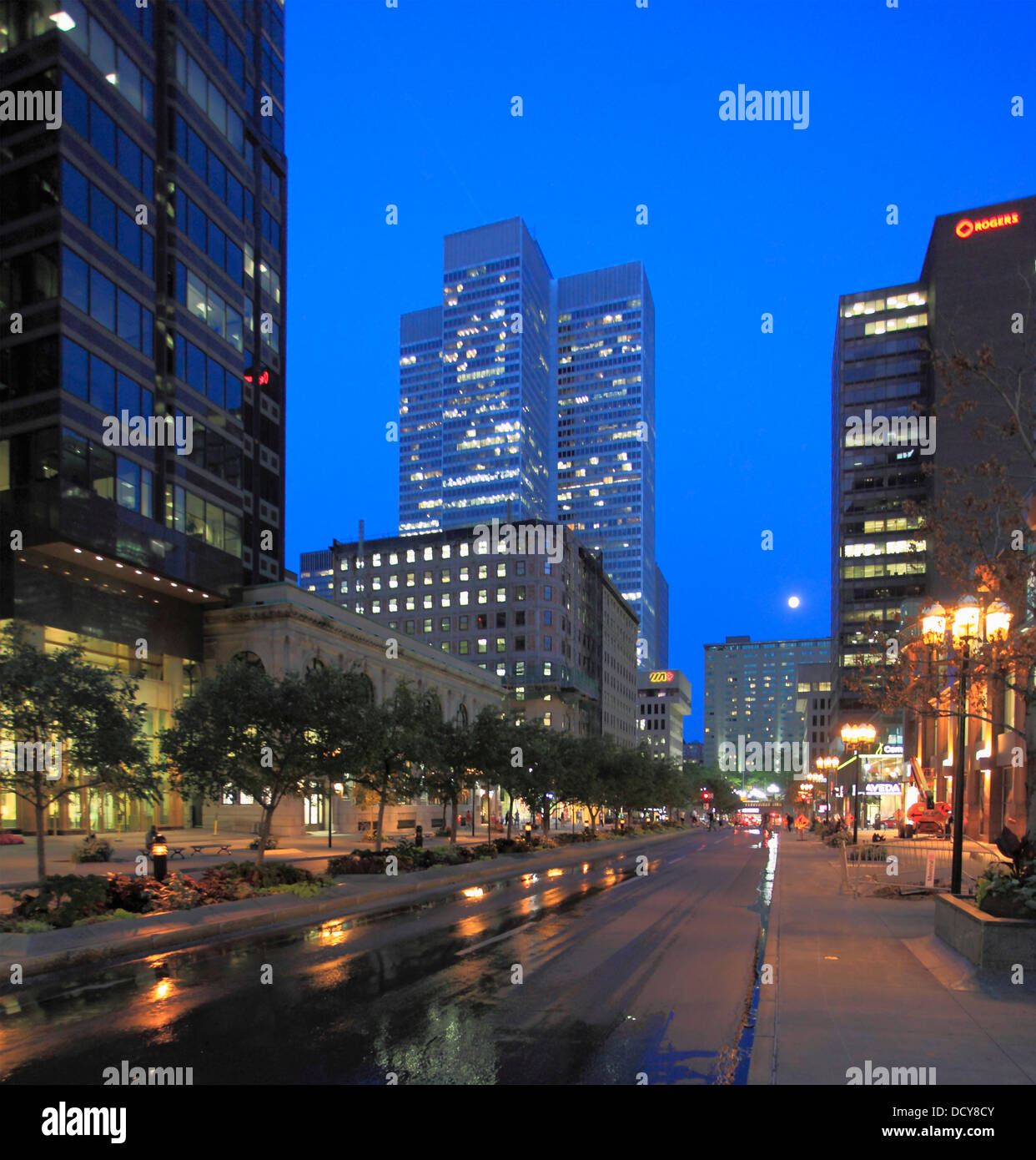 Canada Quebec, Montreal, McGill College Avenue, Foto Stock