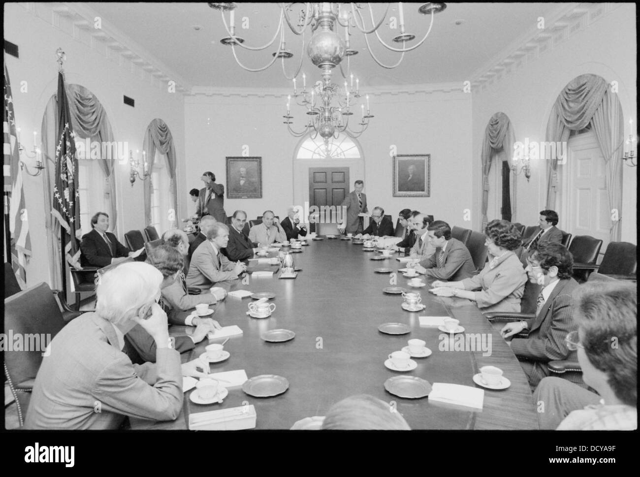 Jimmy Carter incontro con rappresentanti del Congresso ebraico - - 176418 Foto Stock