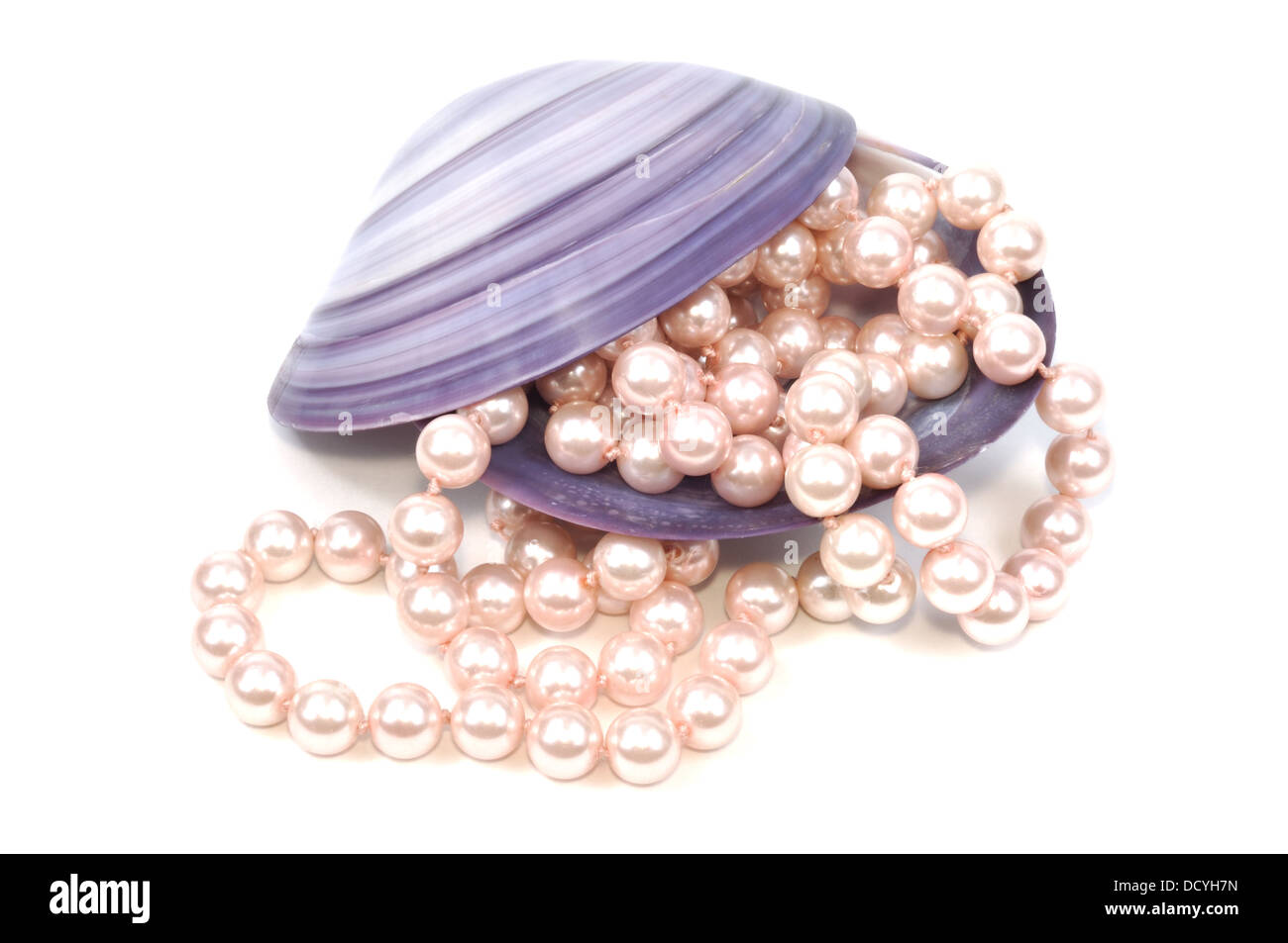 Seashell e perle Foto Stock