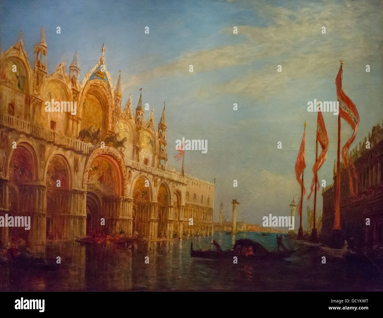 Venezia, San Marco, alluvione del 1863 - Félix Ziem - Petit Palais / Musée des Beaux-Arts de la Ville de Paris olio su tela Foto Stock