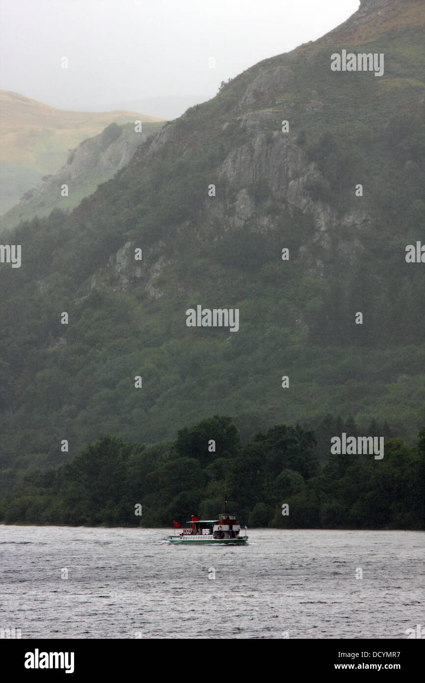 Sistema di cottura a vapore, Ullswater, Lake District, Cumbria, Regno Unito Foto Stock