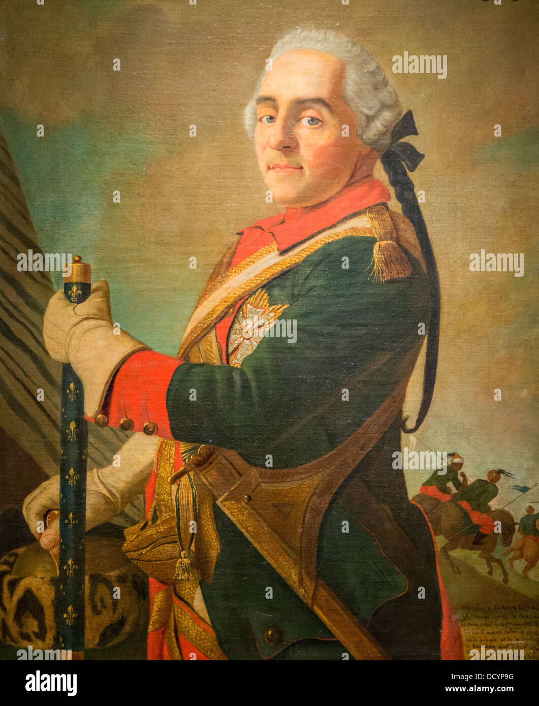 Maurice di Sax maresciallo di Francia - Anonimo - Musée de l'Armée - Hôtel national des Invalides olio su tela Foto Stock