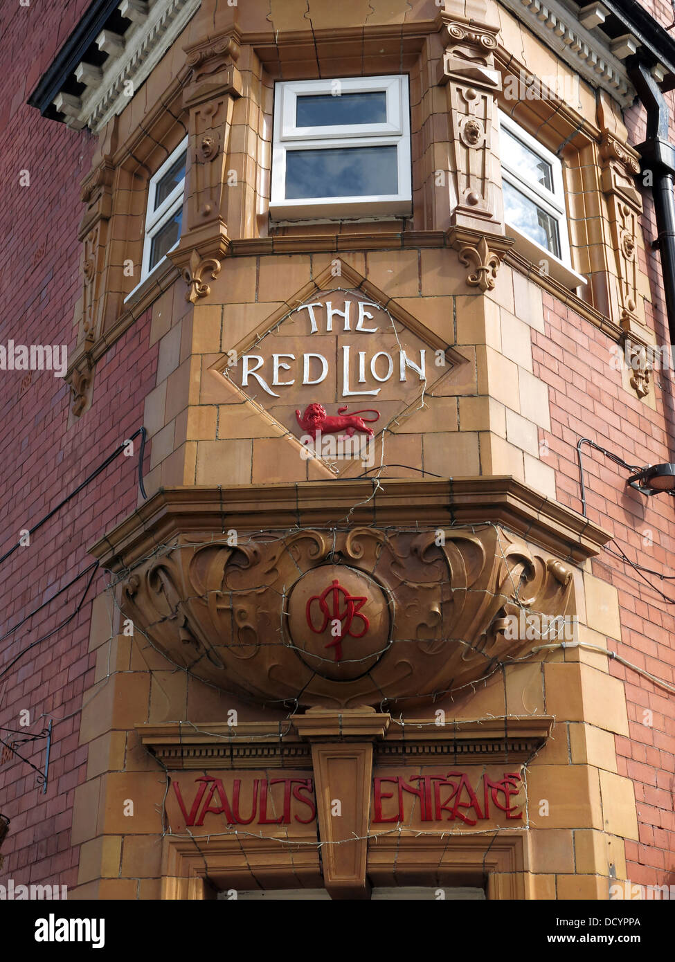 Il Red Lion Hotel,Winwick Road, Warrington, Cheshire, Inghilterra, Regno Unito, WA2 7DH, costruito 1825 Foto Stock