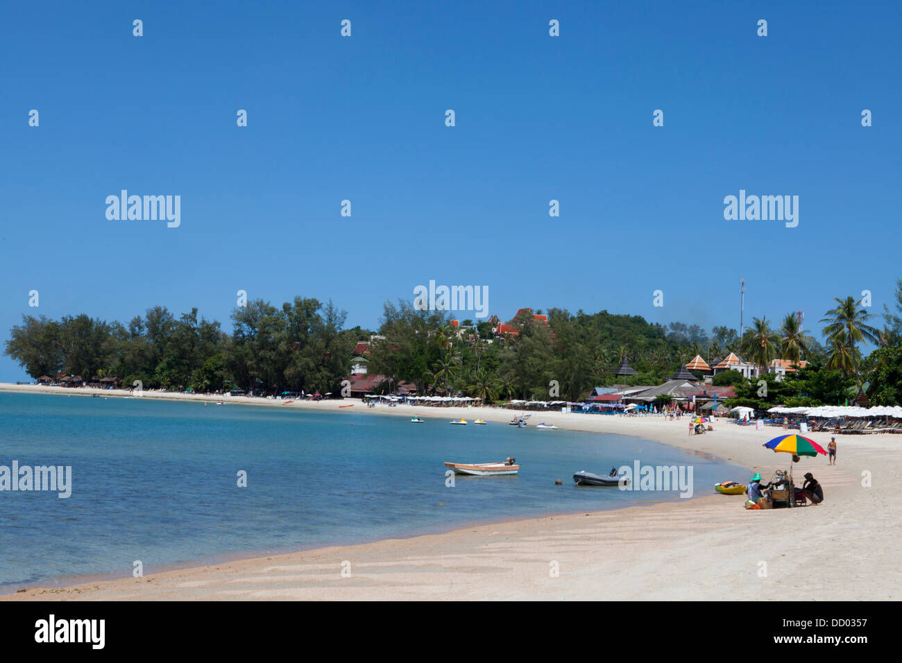 Hat Choeng Mon beach a nord di Ko Samui Island nel Golfo di Thailandia. Foto Stock