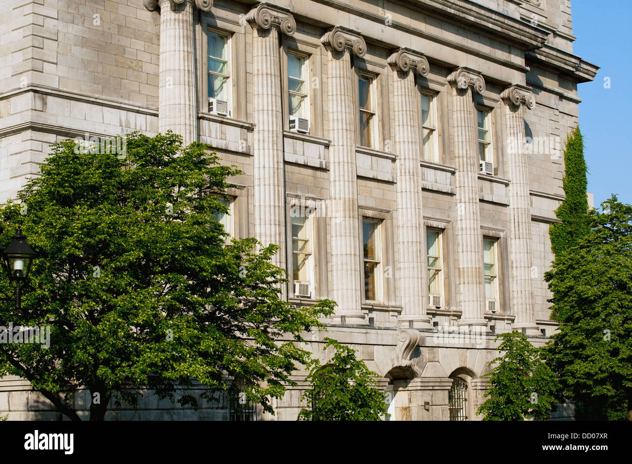 Il Tribunale vecchio edificio; Montreal, Quebec, Canada Foto Stock