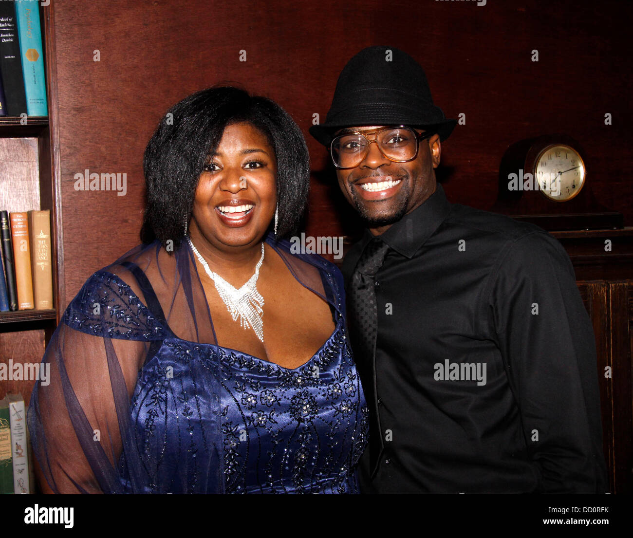 NaTasha Yvette Williams e Cedric Neal Broadway apertura notturna dopo parte per "l' Gershwins Porgy and Bess" tenutasi presso il McKittrick hotel New York City, Stati Uniti d'America - 12.01.12 Foto Stock