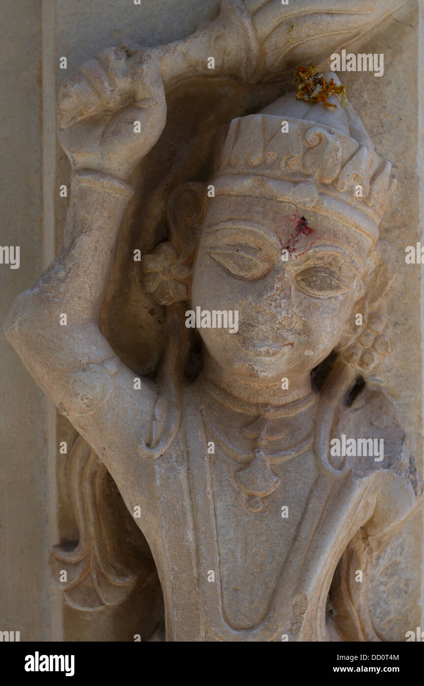 Maha Mandir tempio dedicato a Aayas Deonath. Ora utilizzato come scuola - Jodhpur, Rajashtan, India Foto Stock