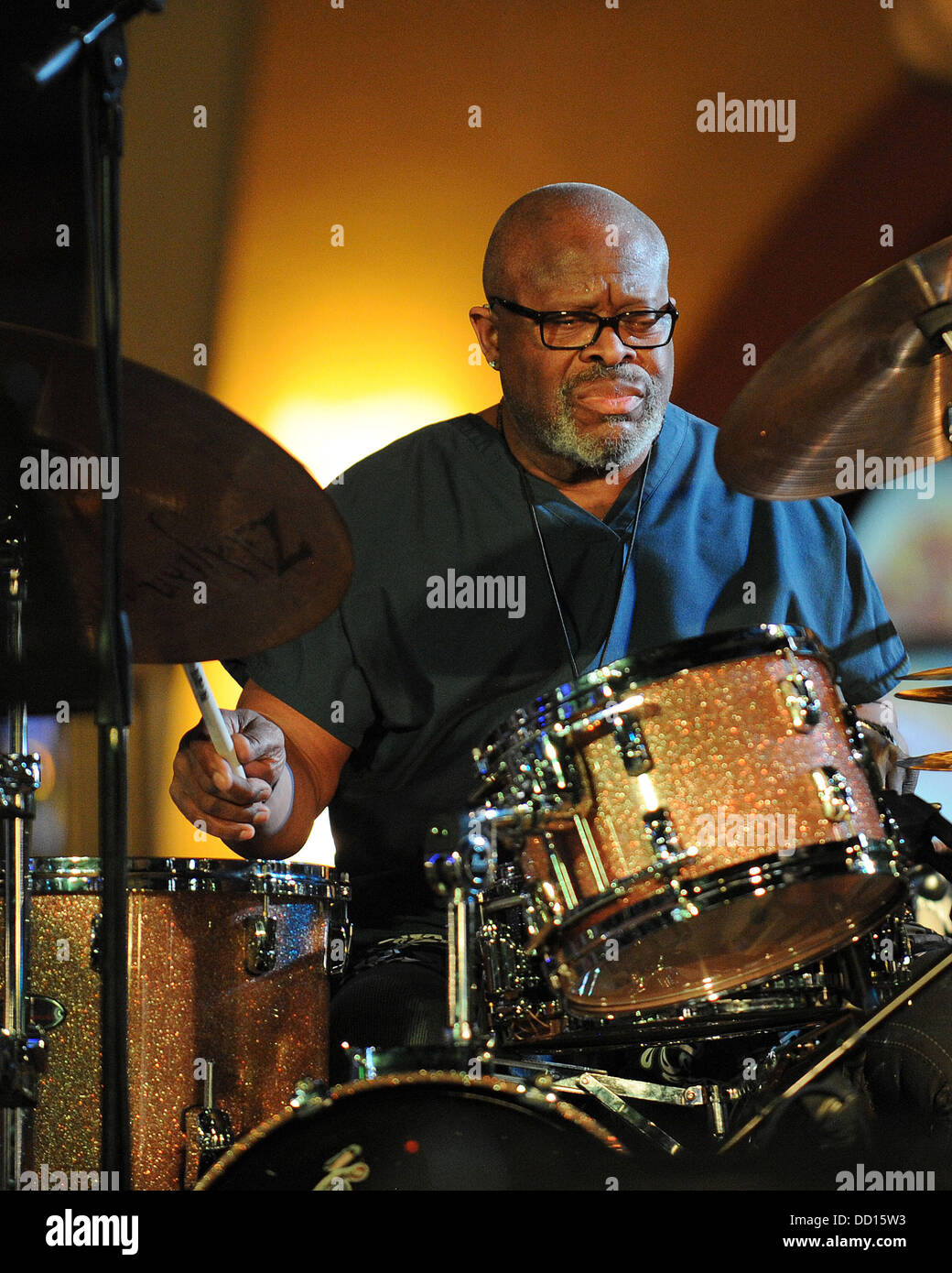 Johanson Jaimo della Allman Brothers Band suona presso il Seminole Hard Rock Hotel e Casino' Hard rock dal vivo. Hollywood Florida - 18.01.12, Foto Stock