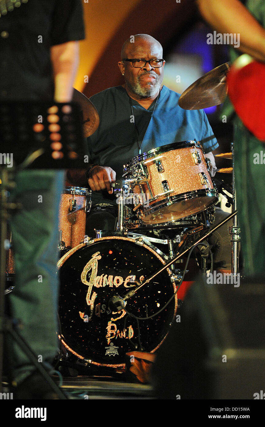 Johanson Jaimo della Allman Brothers Band suona presso il Seminole Hard Rock Hotel e Casino' Hard rock dal vivo. Hollywood Florida - 18.01.12, Foto Stock