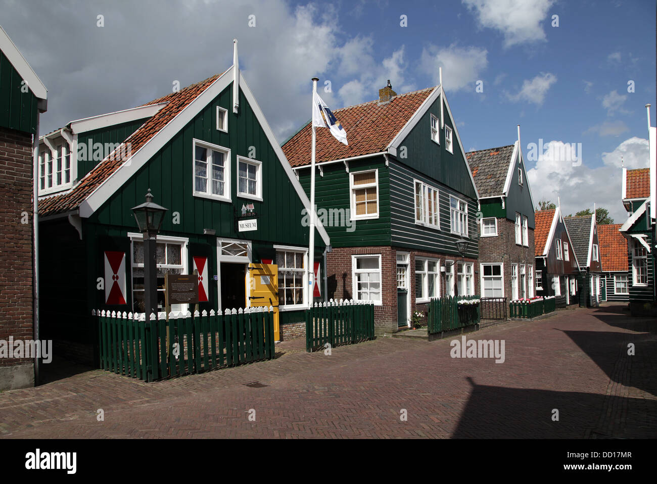 Villaggio turistico di pescatori Marken.Holland.Netherlands.Old città storica a nord di Amsterdam Paesi Bassi Foto Stock