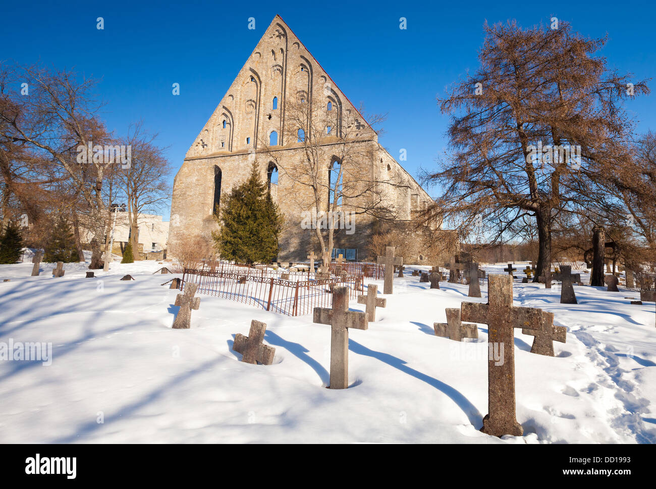 Il vecchio cimitero di San Brigitta convento di Pirita regione, Tallinn, Estonia Foto Stock