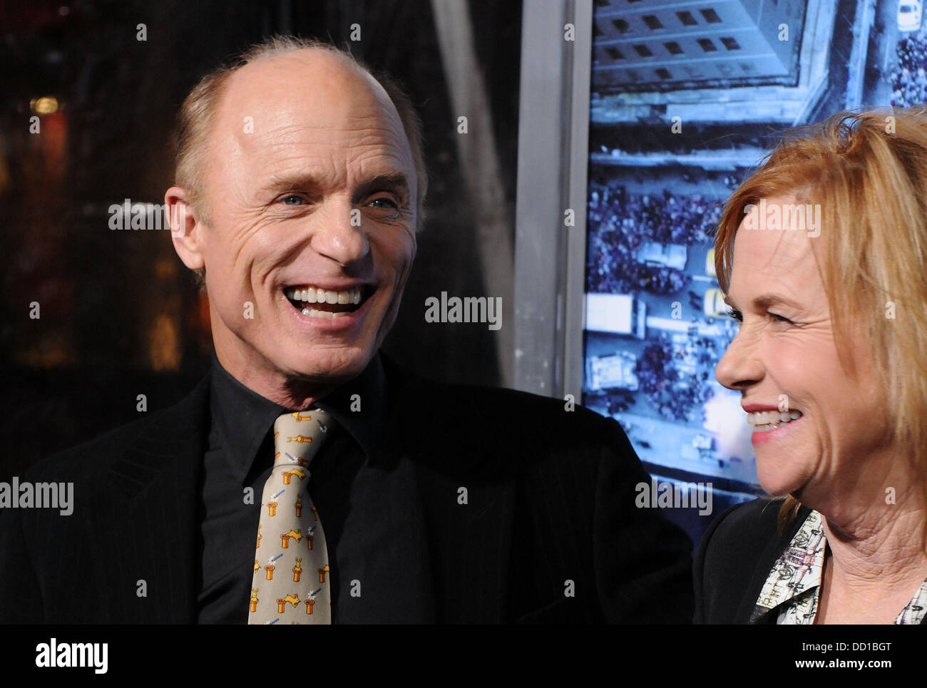 Ed Harris e Amy Madigan Premiere di 'man su una battuta di' a Grauman's Chinese Theatre Hollywood, California - 23.01.12 Foto Stock