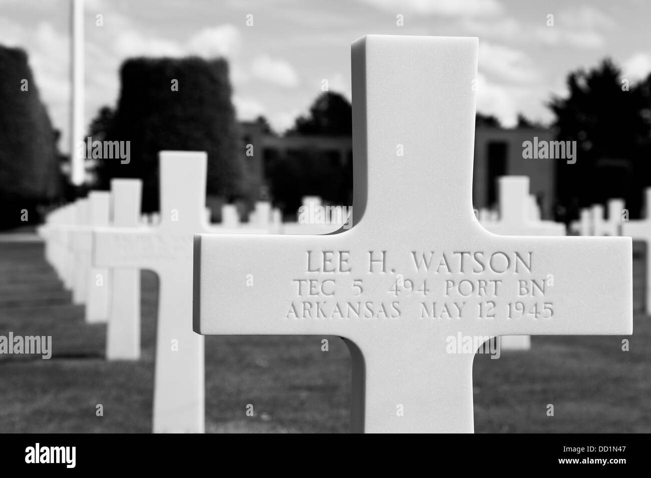 Cimitero americano di Colleville-sur-Mer, Normandia, Francia Foto Stock