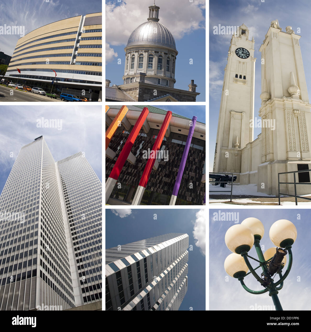 Collage di architettura Foto Stock
